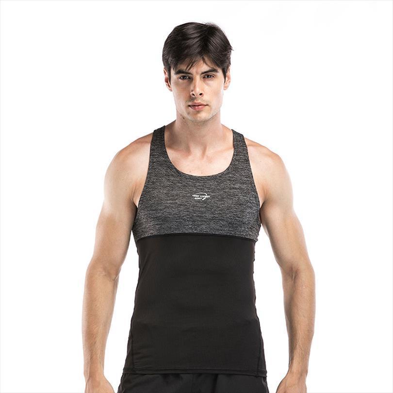 

custom printing v neck gym sleeveless vest fitness men under tank top, White;black