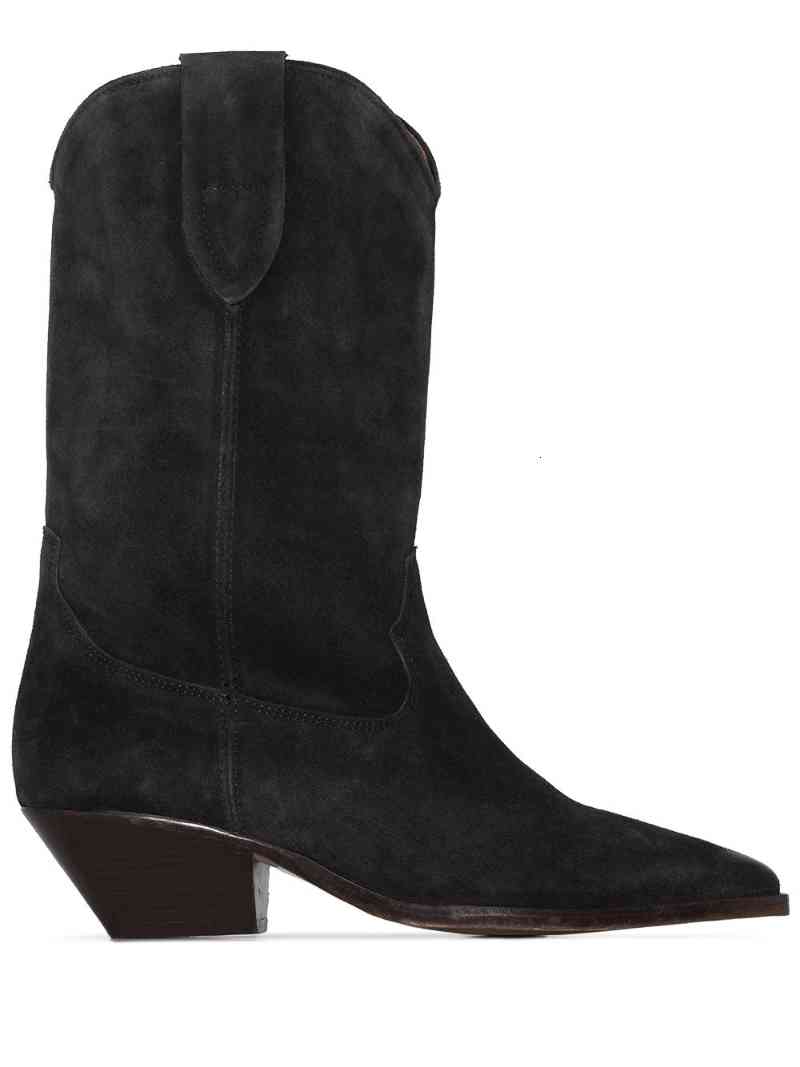 

Boots Women Shoes Paris Duerto 40 Western Season Black Suede 19KI, As pic