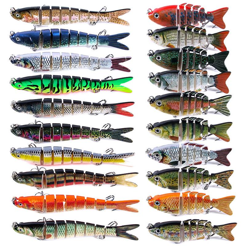 

6-Section Bait Wholesale Multi-Color Lure 10cm Multi-Section Fish Hengjia Selling Product Fishing Hooks