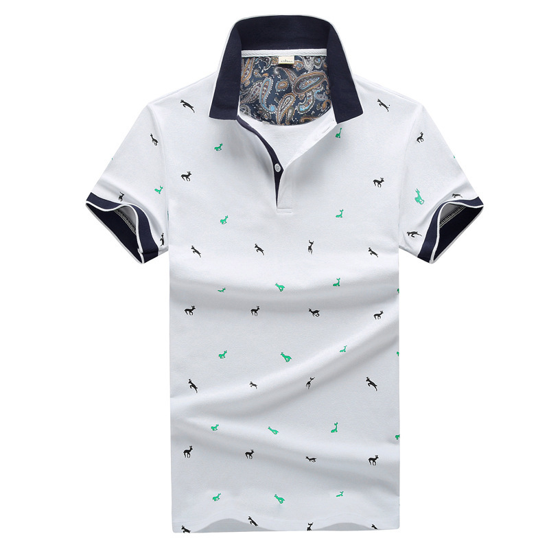 

Men's T-Shirts More size -4XL mark male polo shirt short sleeve cotton