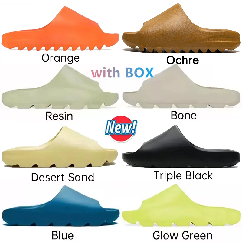 

Ochre Slides Women Men Slippers Core Bone Pure Foam Runner Slide Enfora Orange Desert Sand Resin Soot Earth Brown Beach Shoes Glow Green Onyx Luxurys designer sandals