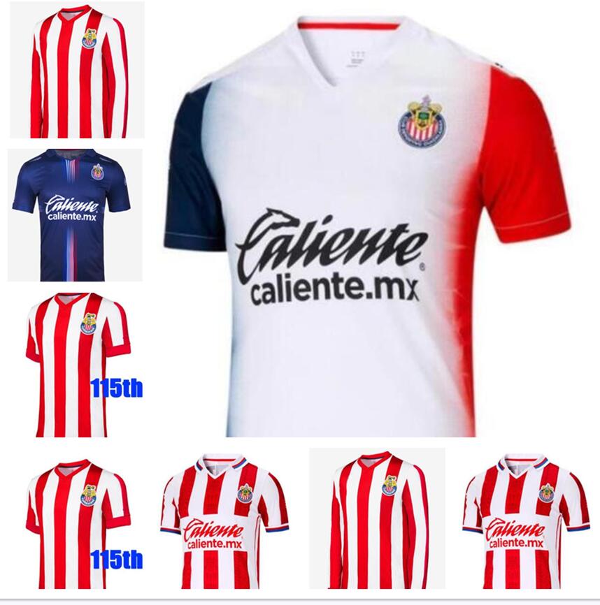 

Liga MX 2021 Chivas Soccer Jersey 115TH Long sleeve anniversary SPECIAL MACIAS I.BRIZUELA A.VEGA home away 3rd 20 21 football men shirt