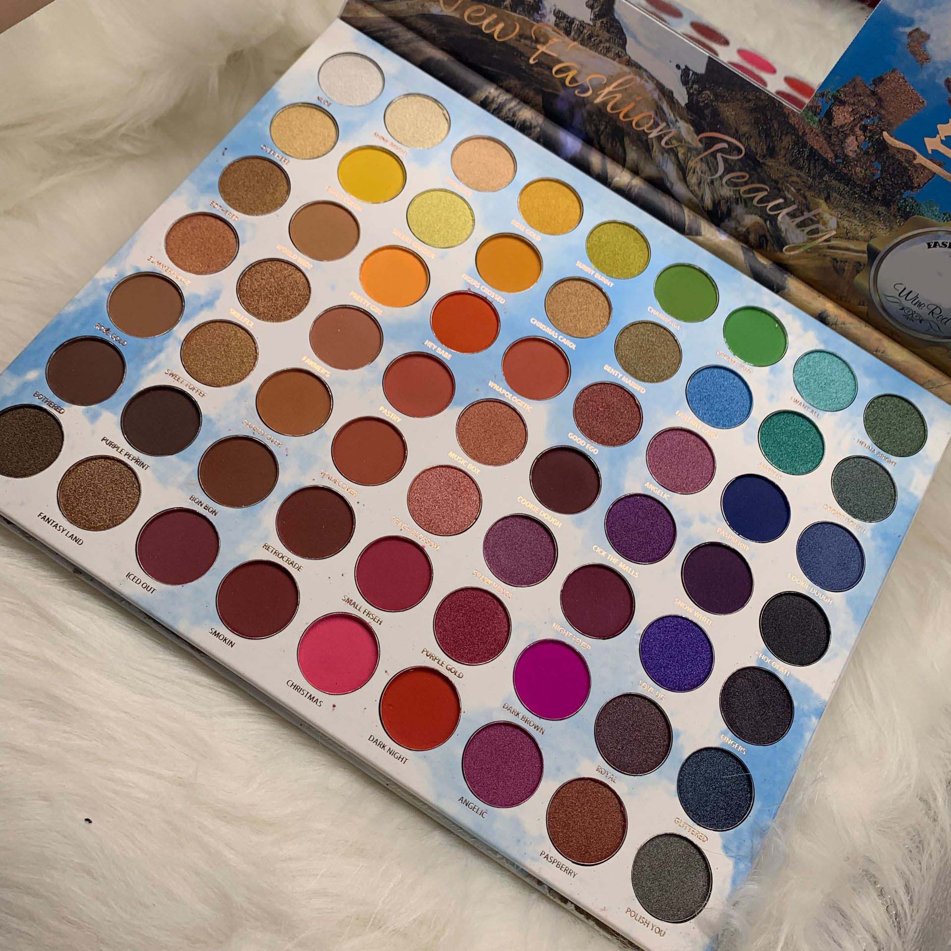 Waterproof Long-lasting Waterlight 63 Colors Eyeshadow Palette Makeup Matte & Shimmer Pigment Pressed Powder Cosmetics For Eyes Easy To Wear DHL-image-490705682