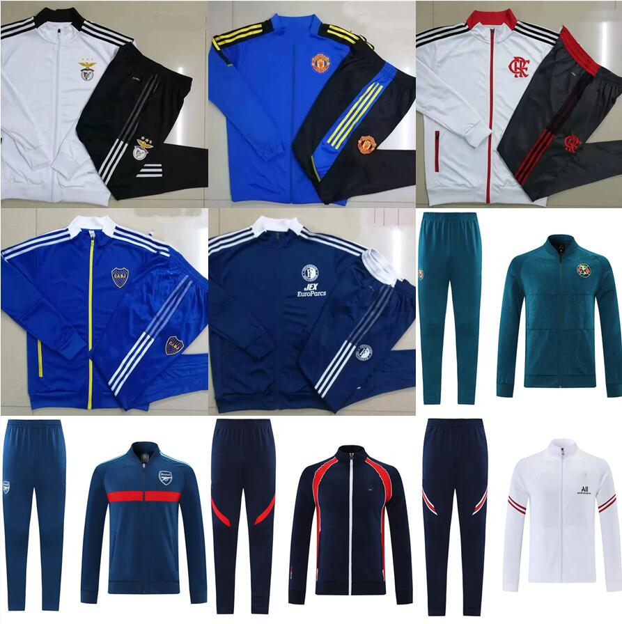 

2021 Manchester Soccer Jerseys Sets suit 21/22 Training uniform Polo shirt tracksuit pants long sleeve, Black;yellow