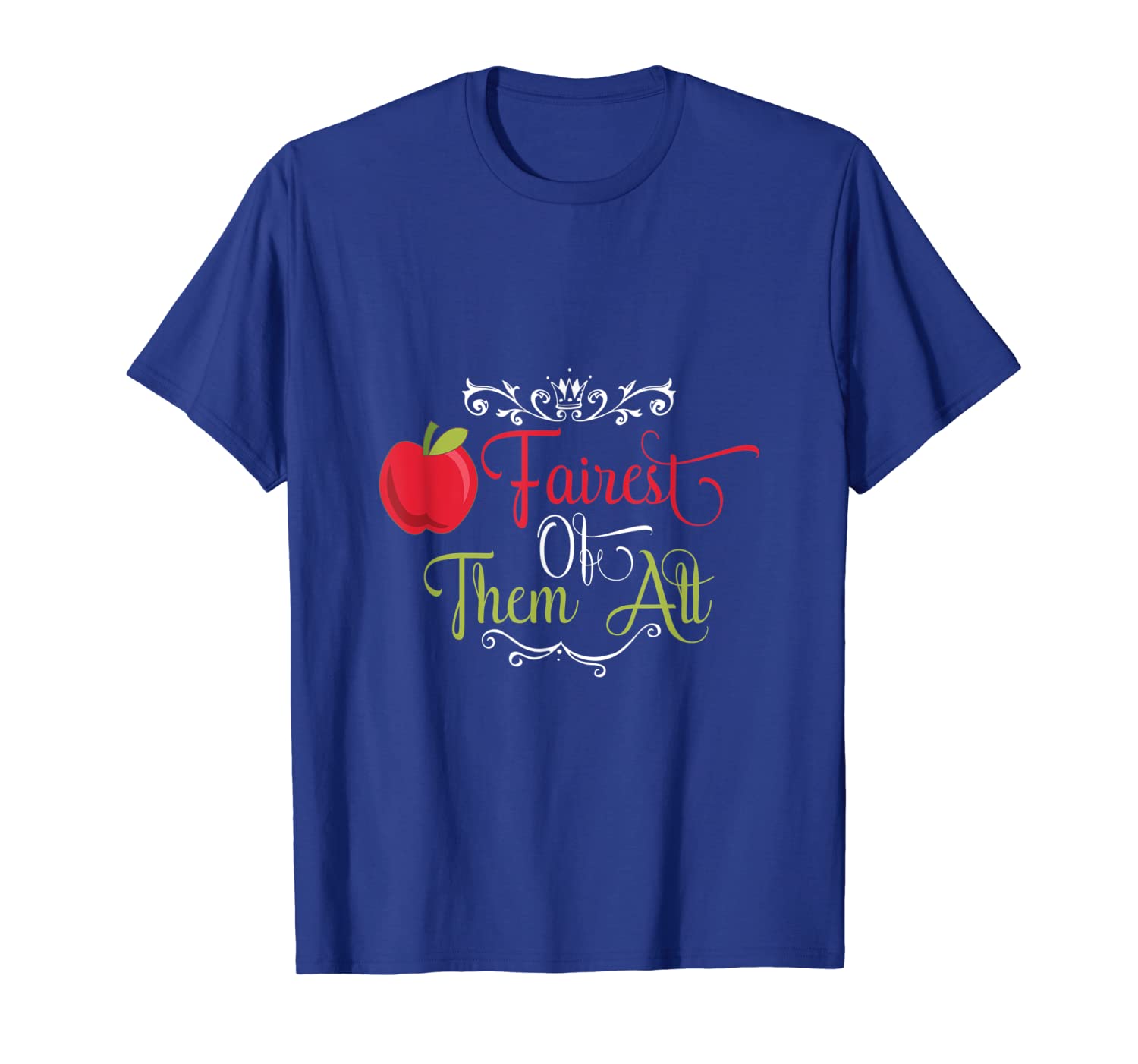 

fairest of them all t-shirt, White;black