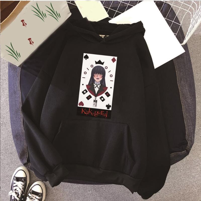 

Men's Hoodies & Sweatshirts Japan Anime Kakegurui Print Men Sweatshirt Harajuku Streetwear Women Top, Black