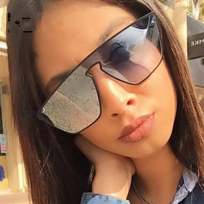 

Sunglasses Womens Pilot Fashion Rimless Mirror Shades Women's Oversized Female Ladies Eyewear1