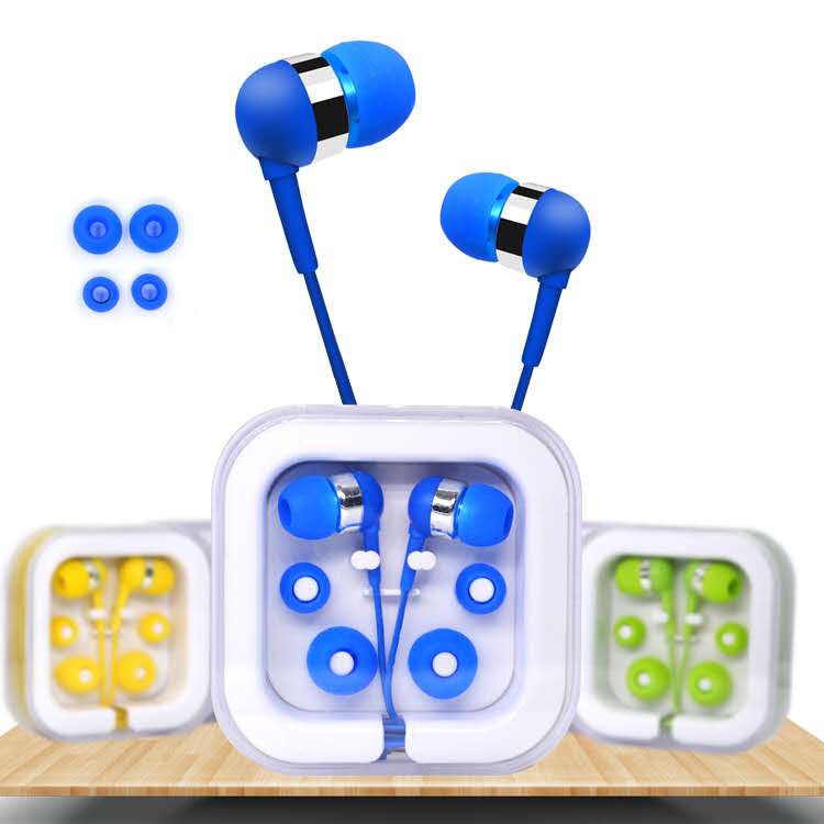

3.5mm Earphones In Ear Earbuds headphones Mic Volume Control With retail packaging for iphone 4 5 6 samsung, Mixed color