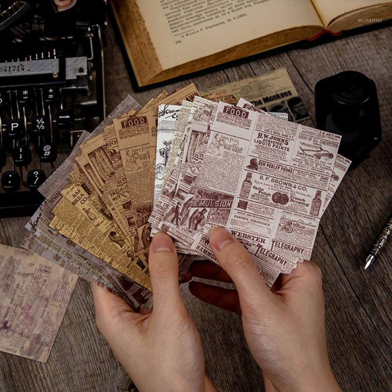 

Gift Wrap 60 Pcs/set Retro Scrapbooking Diy Material Paper Pack Vintage Old Spaper Decor Antique Collection Art Craft Diary Journal