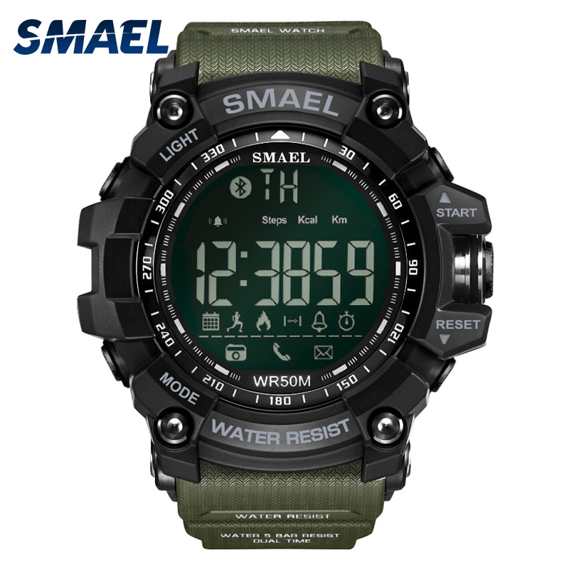 

SMAEL Sport Watch Men Top Luxury Brand Military 50M Waterproof Wristwatch Clock Mens LED Digital Watches Relogio Masculinog, Black blue watch