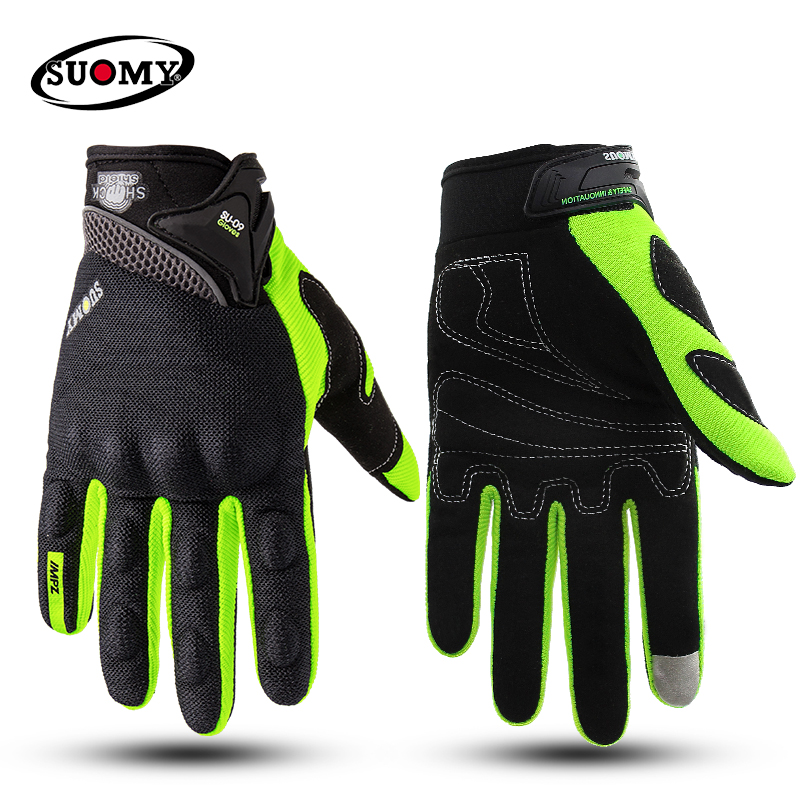 

SUOMY NEW Motorcycle Gloves Green Motocross Racing gloves Full Finger Cycling guantes moto Motorbike Summer luvas da motocicletag
