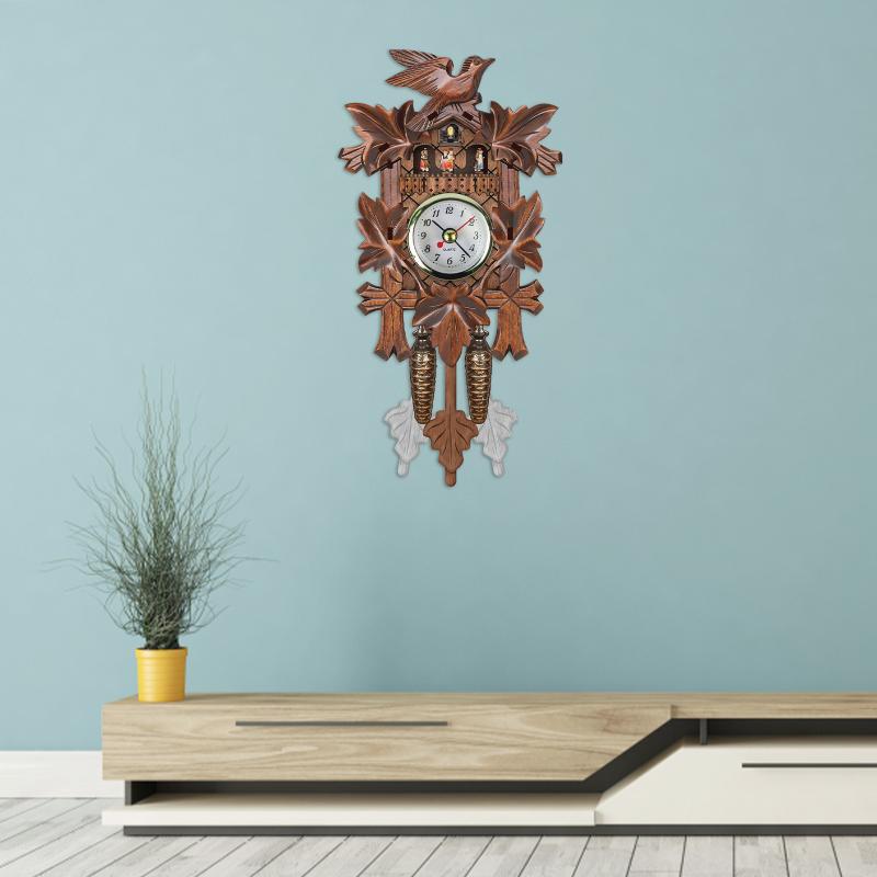 

Vintage Wooden Tree House Hanging Cuckoo Wall Clock Home Bedroom Office Decor Handmade Room Decorations Living #T3G Clocks