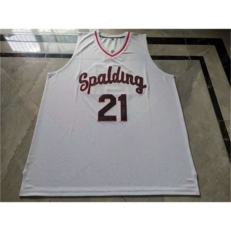 

37403740rare Basketball Jersey Men Youth women Vintage #21 Rudy Gay Archbishop Spalding High School College Size -5XL custom any name or number, White men s-4xl