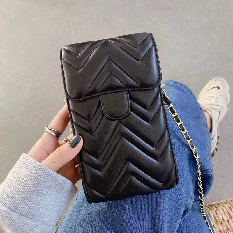 

Fashion Designer Shoulder Bags for Women Lady Mini Phone Bag Card Holder Pocket messenger Coin Purse High Quality Leather Cellphone Wallets 6.7inch Cover Bag, G000