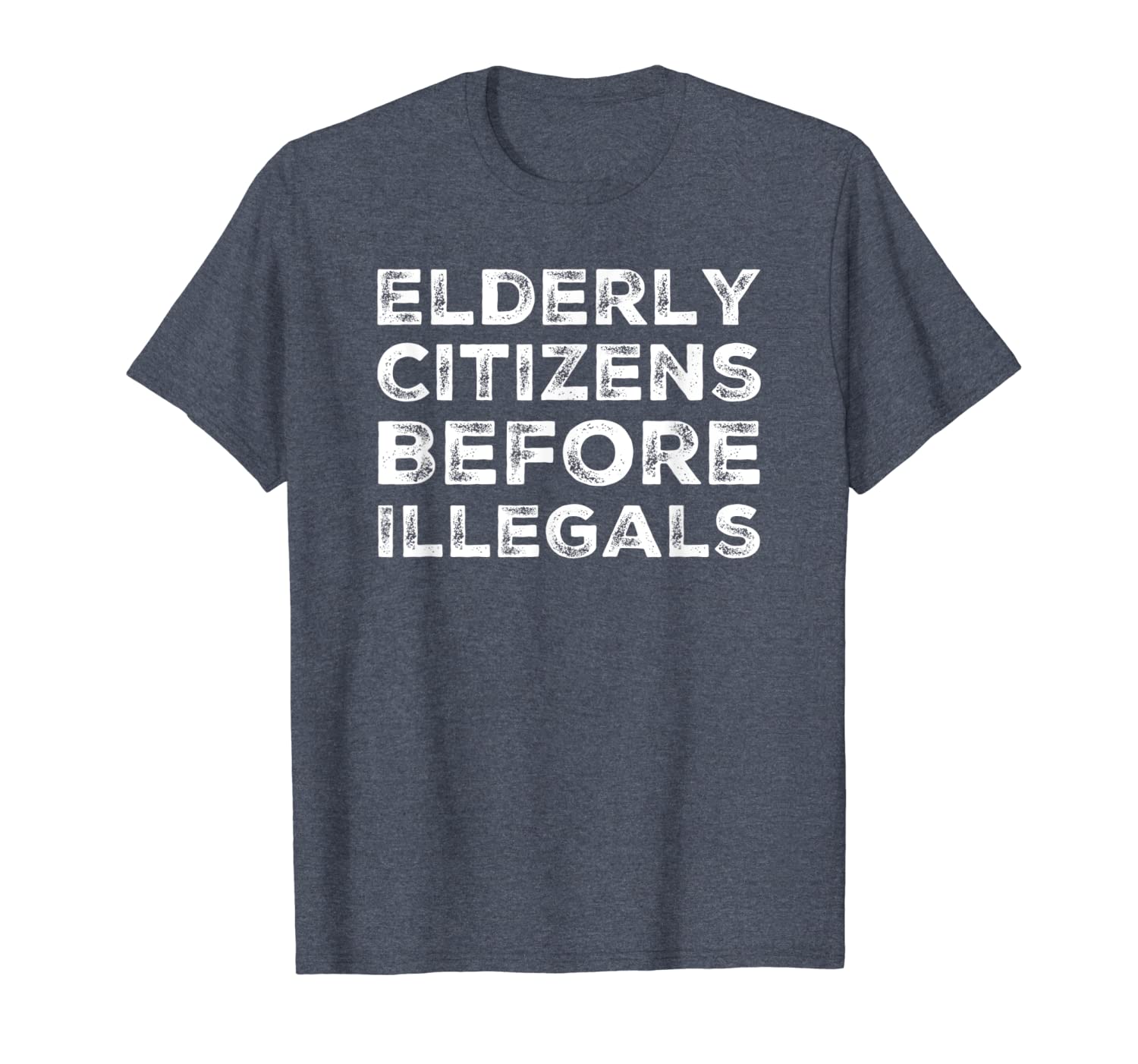 

elderly citizens before illegals t shirt anti democrat, White;black