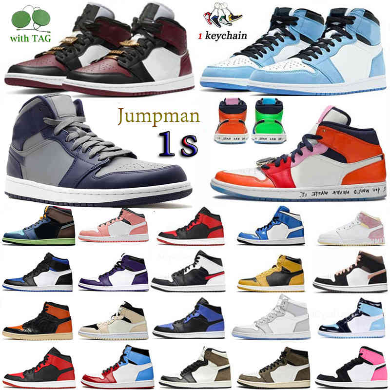 

Jumpman 1 1s Basketball Shoes University Blue Hyper Royal Melody Ehsani Fearless Light Smoke Grey Dark Mocha Chicago Georgetown Shadow, #14