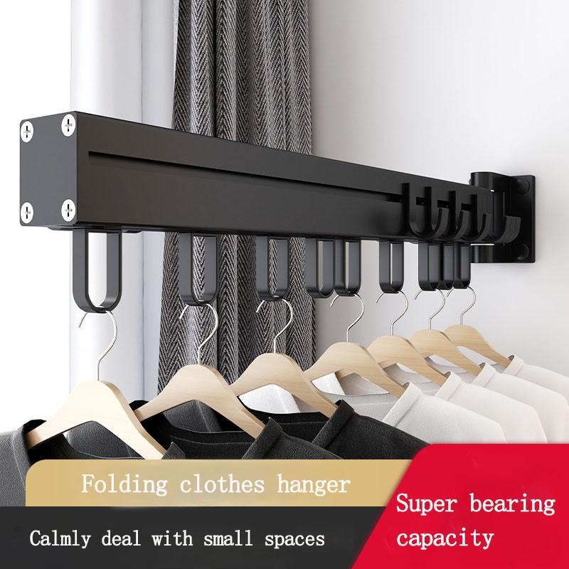 

Hangers & Racks Single Poles Storage Clothes Artifact Multifunctional Rotatable Aviation Aluminum Can Withstand 220 Pounds Rack Foldable