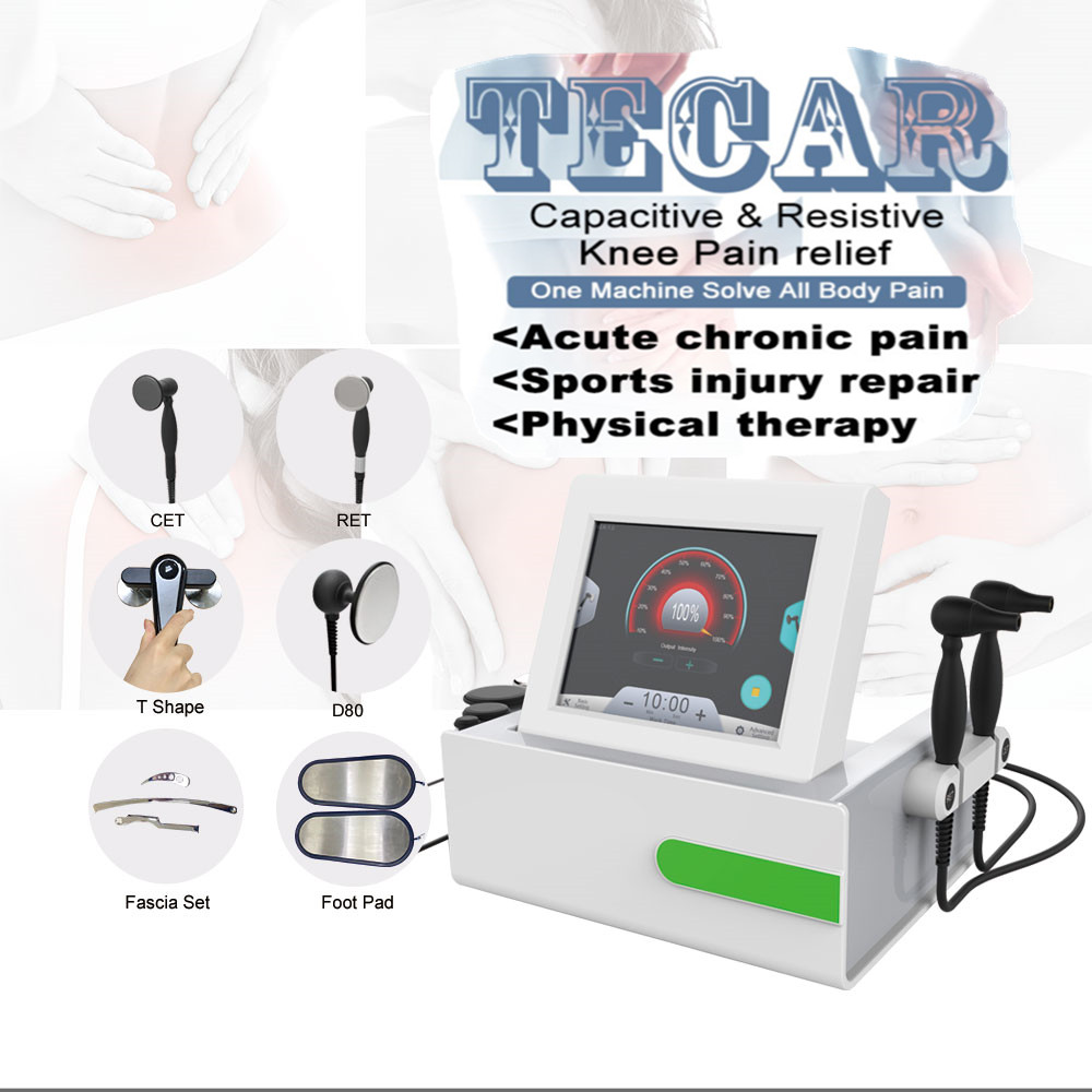 Professional Tecar Therapy Monopolar RF Diathermy Physiotherapy Machine RET CET Indiba Pain Removal Body Shaping Face Lift Skin Tightening beauty-image-741898137