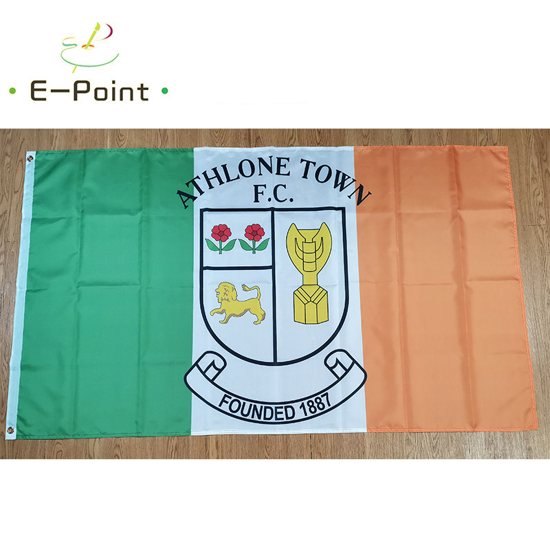 

Athlone Town AFC on Ireland Flag 3*5ft (90cm*150cm) Polyester Banner decoration flying home & garden flags Festive gifts