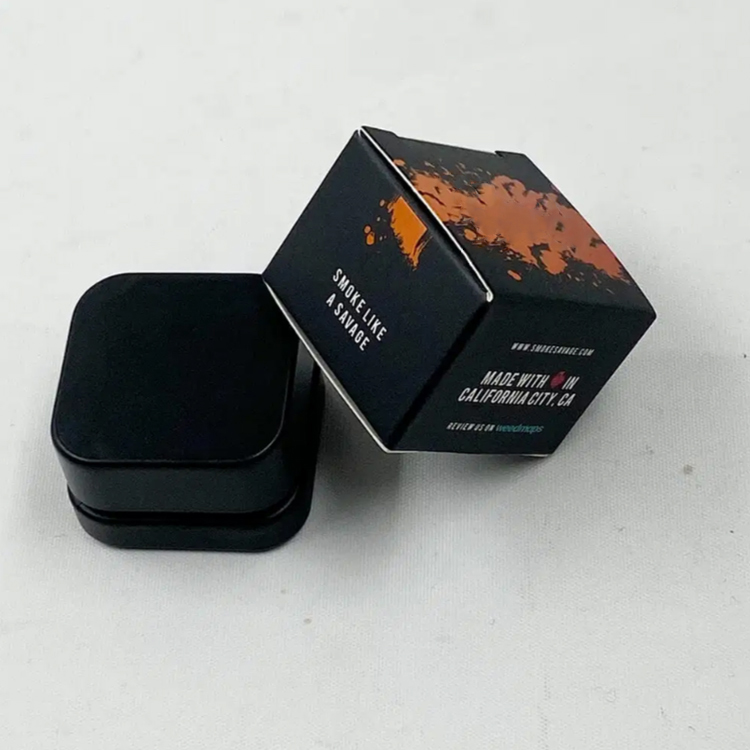 

LOGO Design Custom Wax Container Packaging Box for DAB Extracts Concentrate Containers Customized Sticker Available