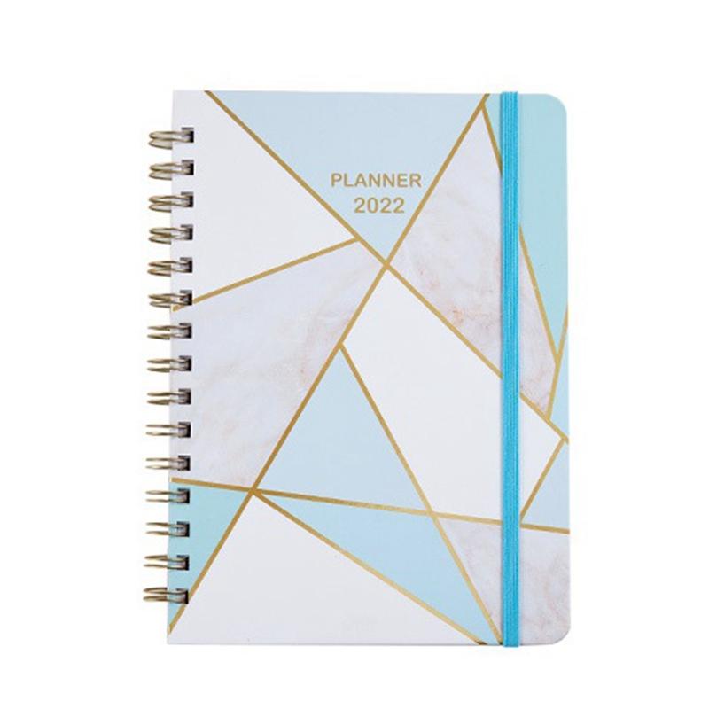 

Notepads Schedule Coil Notebook Calendar A5 Planner English Book Daily Plan Customization Time Management, Purple;pink