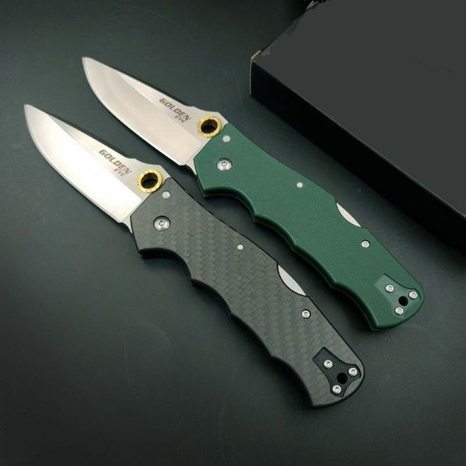 

Colst 62QCFB Golden Eye Eli Pocket Folding Knife G10/Carbon Fiber Handle EDC Tactical Hunting Fishing Knifes Survival Tool Knives a3838