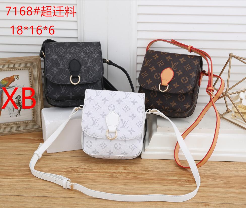 

2021 fashion shoulder bags for Women Leather handbag Crossbody bag messenger famous brands designer handbags high quality flower printing Wa, Red;black