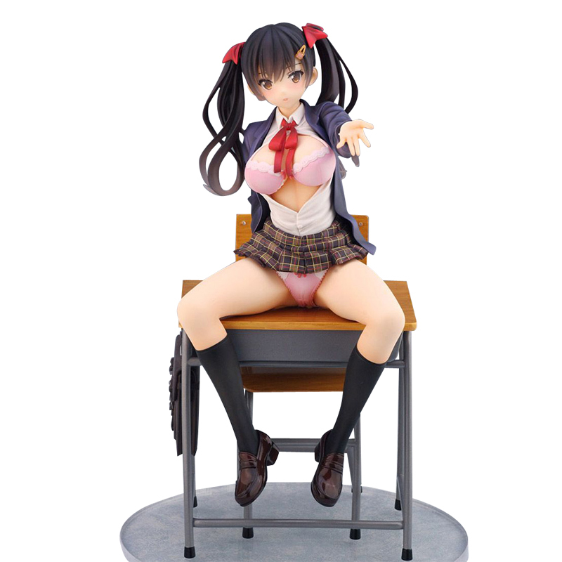 

SkyTube Sexy Figure Issyoh ni Shiyo Ayaka Futaba Illustration by Saitom Anime Sexy Girl Figure toy PVC Action Figure Model Toys X0503