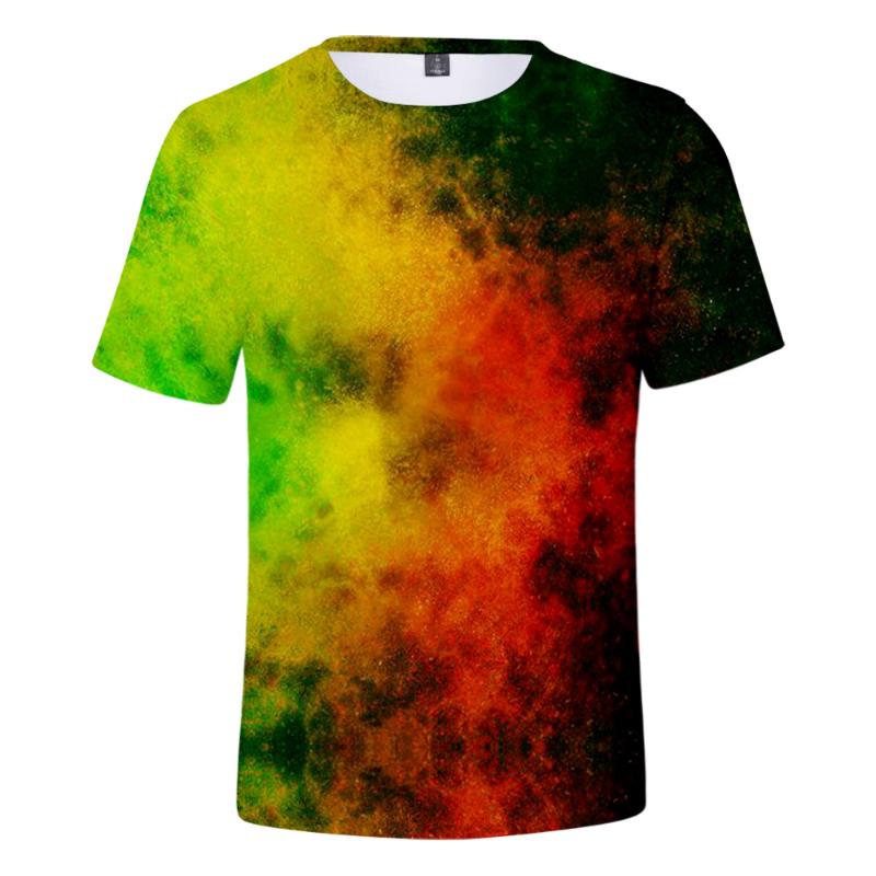 

Women's T-Shirt Tie Dye Shirt Women/Men 3D Tie-dye Harajuku Color Smoke Men/Women Tshirt Short Sleeve Tops Santa Tie-dyed, Beige