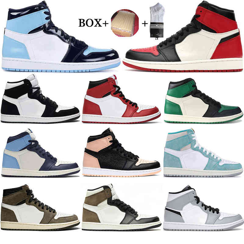 

2022 With Box 2021 Basketball Shoes 1 1s Jumpman Mens Sneakers Chicago Game Royal University Blue Crimson Tint High Women Trainers Size 36 -45, Customize