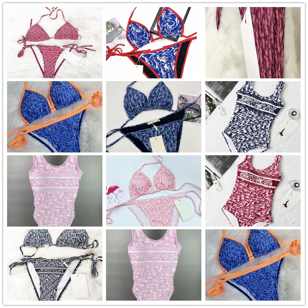 

Swim Wear Womens Bikini Sexy Beach Bikinis Summer Swimsuit Fashion Letter Printed Strappy Siamese Split Style Swimwear One Piece 2021, Black