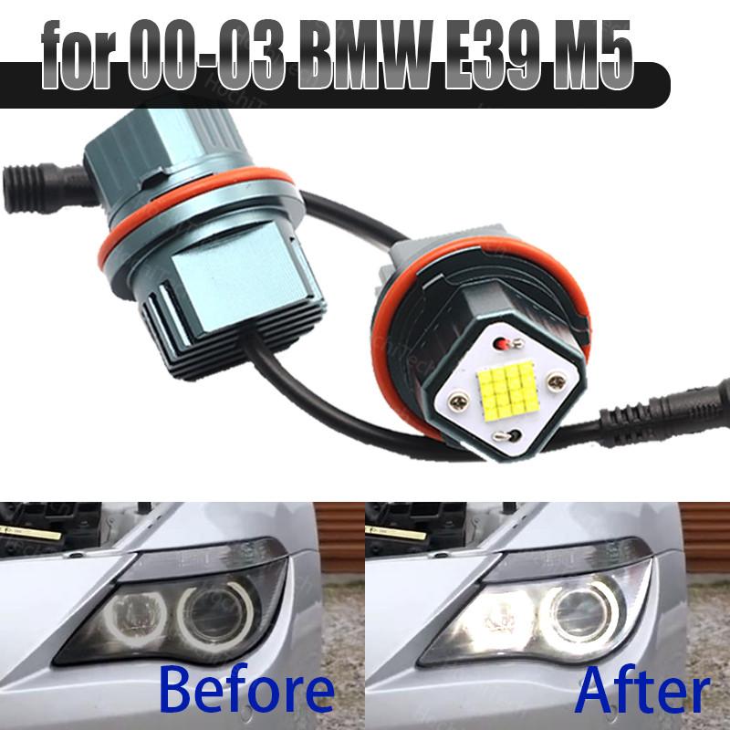 

Car Headlights 160W Top Quality White Color LED Angel Eye Halo For 00-03 5-series E39 M5 Lifetime Warranty