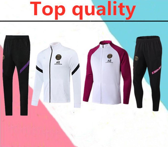 

2020 2021 AJ Jordam CAVANI jacket soccer training suit 2020 2021 paris MBAPPE football jacket VERRATTI long zipper tracksuit, Black