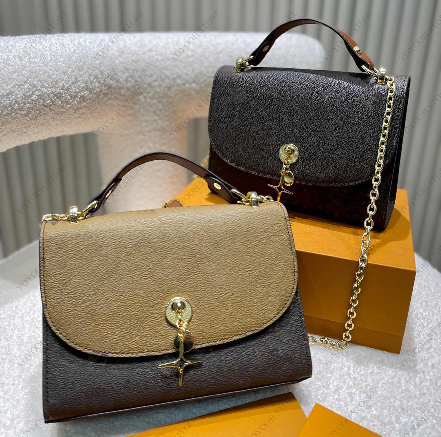 

Top women shoulder bags designer Chain Handbag fashion Vintage printed letter cross body high quality lady diagonal bag, Make up for price