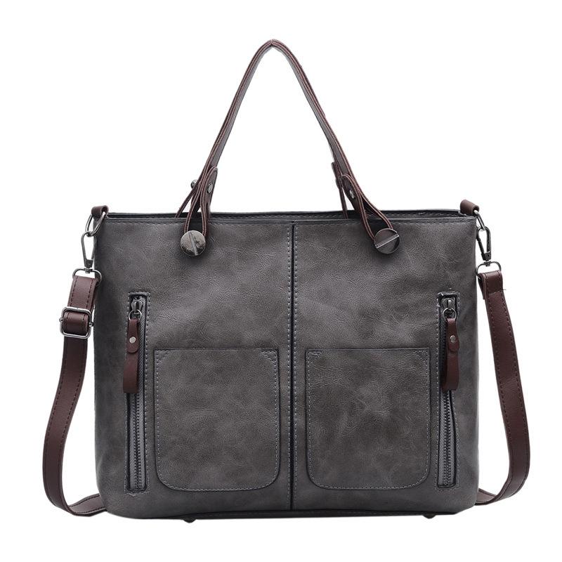 

Evening Bags Fashion Luxury Women's Bag PU Leather Large Capacity Female Shopper Shoulder Handbag Trend 2021Autumn Winter Hit, Purple