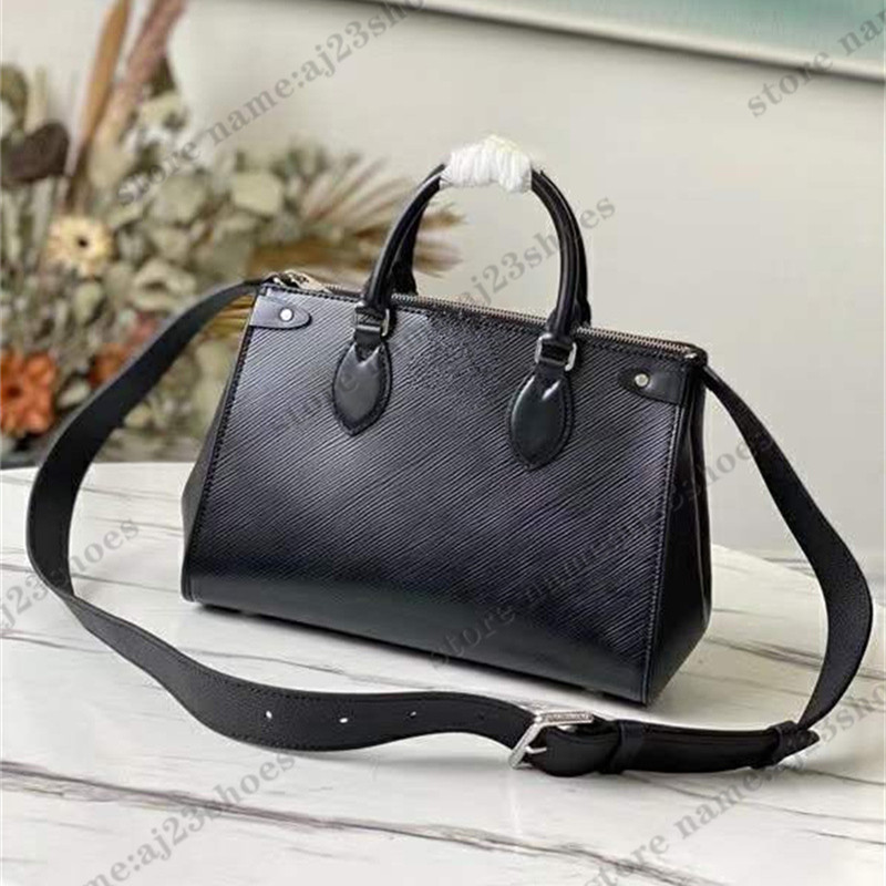 

Grenelle Tote PM Luxurys Shoulder Bags Black Epi Grained Cowhide Leather Cross Body Bag Top Handles 27cm Business Shopping designer handbags, 02