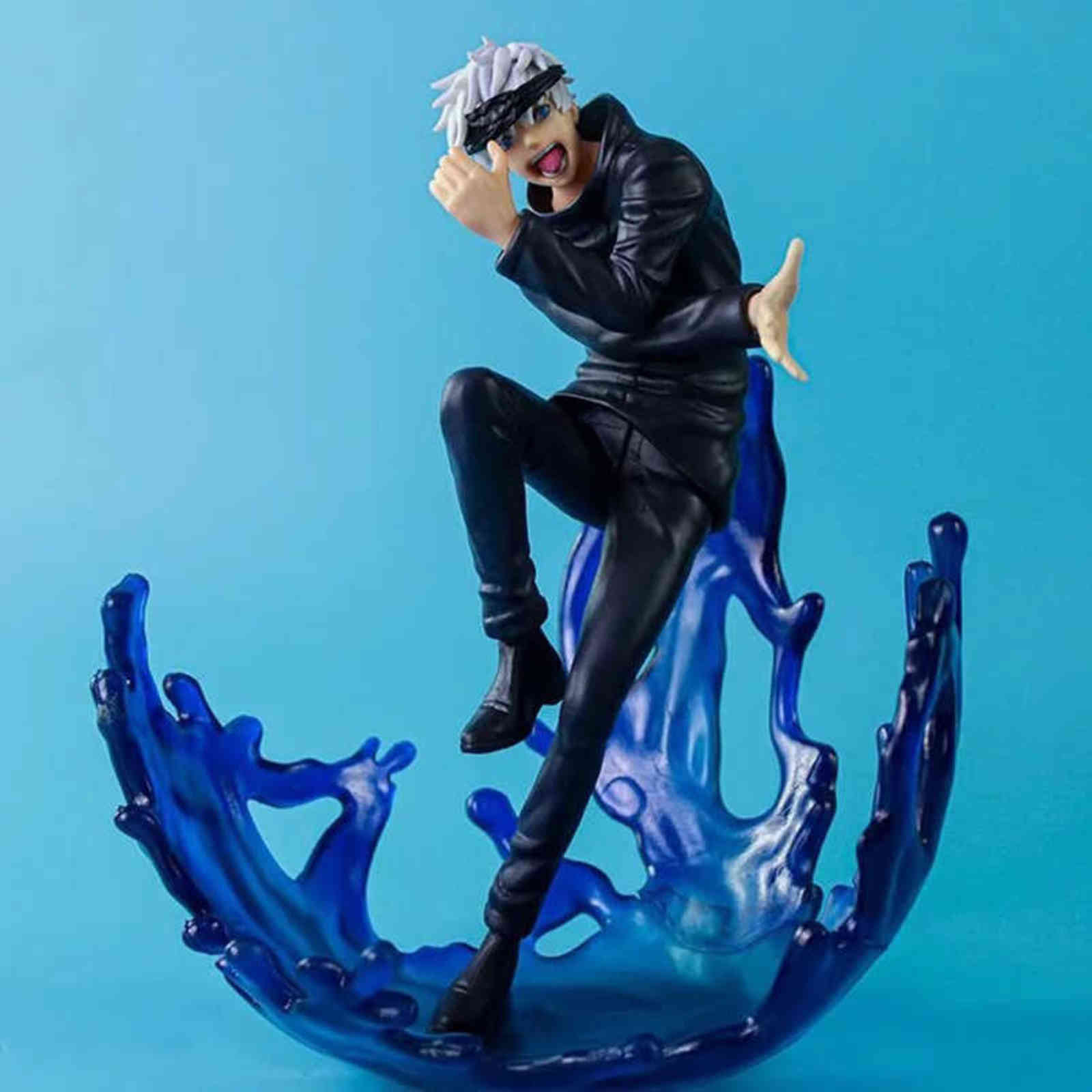 

24cm Anime Jujutsu Kaisen Figure Jujutsu Kaisen Standing posture Gojo Satori PVC Action Figure Collectible Model Toys Kid Gift H1108, No box