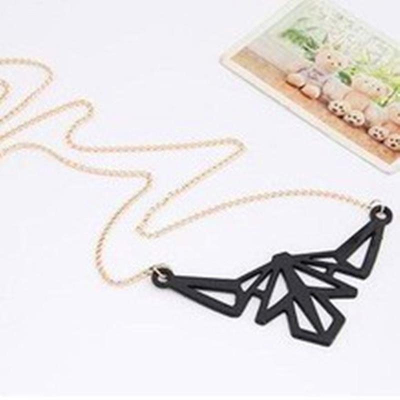Pendant Necklaces Latest Fashion Hollow Bat Colorful Fluorescent Color Geometric Pattern Long Sweater Chain Jewelry Factory Direct-image-705952007