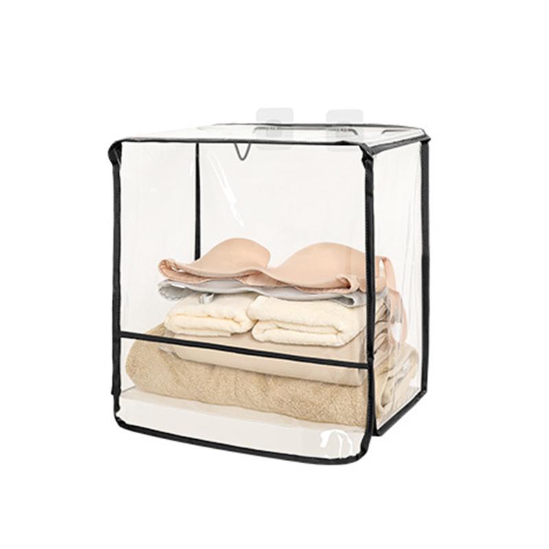 

Storage Boxes & Bins With Hook Larger Pockets Bathroom Shower Bag Portable Waterproof Organizer PVC Clear Wall Hanging Handbag Underwear