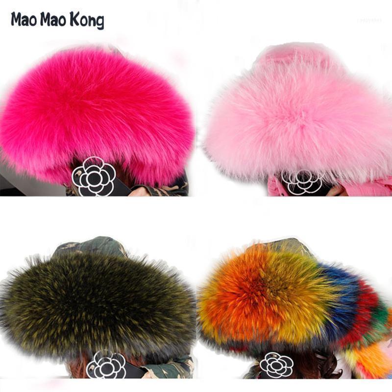 

Scarves 2021 Winter Women Large Real Raccoon Fur Collar1