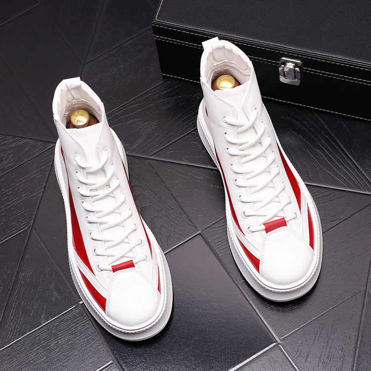 

Luxury designer Fashion Forward Mens Casual Boots Lace Up Mesh Breathable Summer Flat Platform Comfort Sneaker High Top Wedding Party Driving Loafers B22, White blue