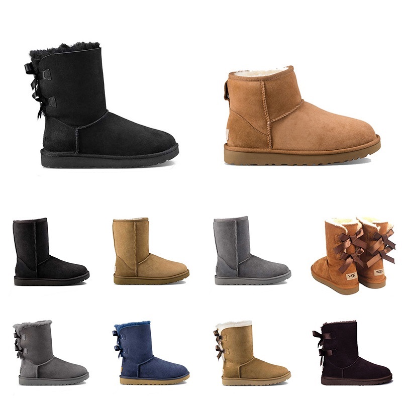 

Designer Women Boots Australia Classic Fashion Snow Bowtie Ankle Boot Winter Chestnut Women's 36-41 2021 Release, 19