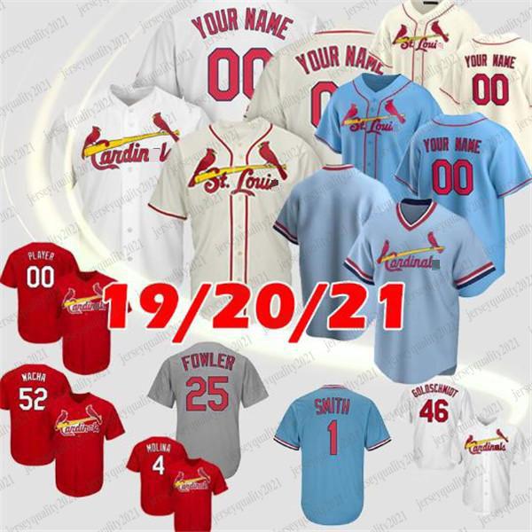 

28 Nolan Arenado 46 Paul Goldschmidt Baseball Jersey Yadier Molina Matt Carpenter Cardinal Ozzie Smith Harrison Bader Stan Musial, As pic