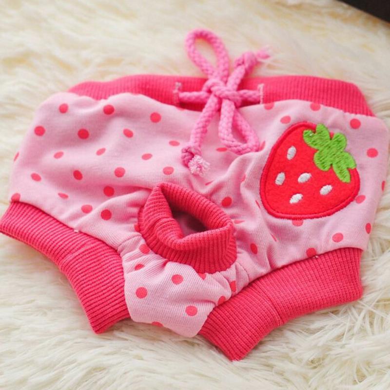 

Dog Apparel Physiological Pants Duck Cherry Strawberry Pet Menstrual