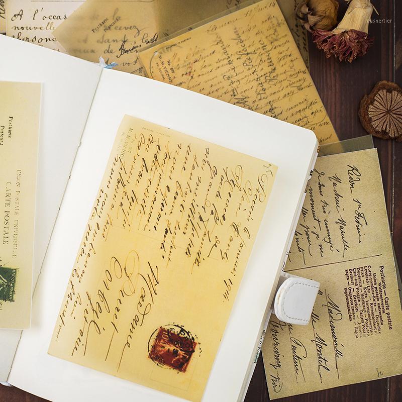 

Gift Wrap Cover Material Paper Retro Music Score Postcard Text Decoration Plant Manual Scrapbook Log Aesthetics DIY Stationery St