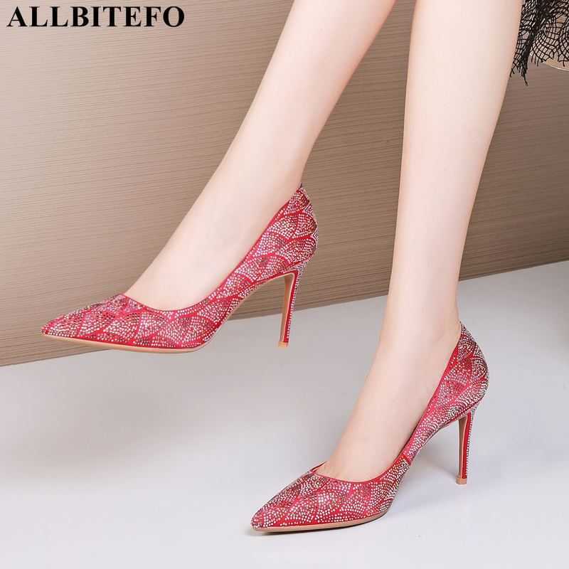 

ALLBITEFO fashion sexy high heels wedding women shoes high quality women high heel shoes party woemn heels 210611, As picture