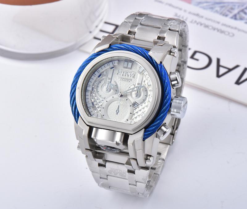 

Invicta Recreational Outdoor Sport Quartz Calendar Men's Watch Royal Oak Compass Personality Large Dial, Slivery;brown
