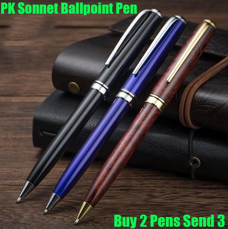 

Ballpoint Pens Brand Sonnet Pen Full Metal Business Writing School Students Buy 2 Send Gift, Black pen