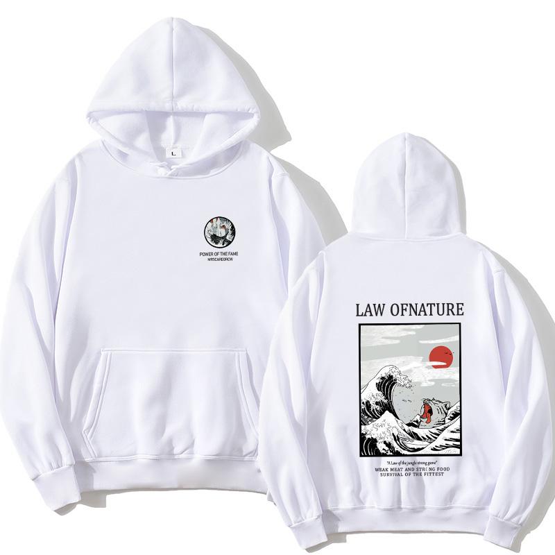 

Men's Hoodies & Sweatshirts Surf Cat Japan Ukiyo-e Print Hoodie Women's Harajuku Fleece 2021 Fall/Winter Sweatshirt Anime, Black