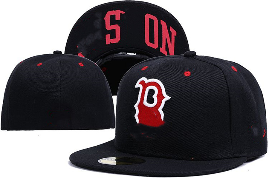

Fashion sale Quality Red Sox Fitted Hats For Men Women Hip Hop Letter B Baseball Caps Bone Full Closed Gorra Cap, Blue;gray